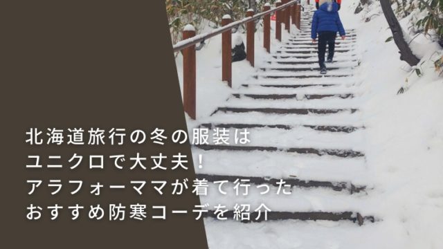 北海道旅行の冬の服装はユニクロで大丈夫 アラフォーママが着て行ったおすすめ防寒コーデを紹介 ぐうたら主婦の軌跡